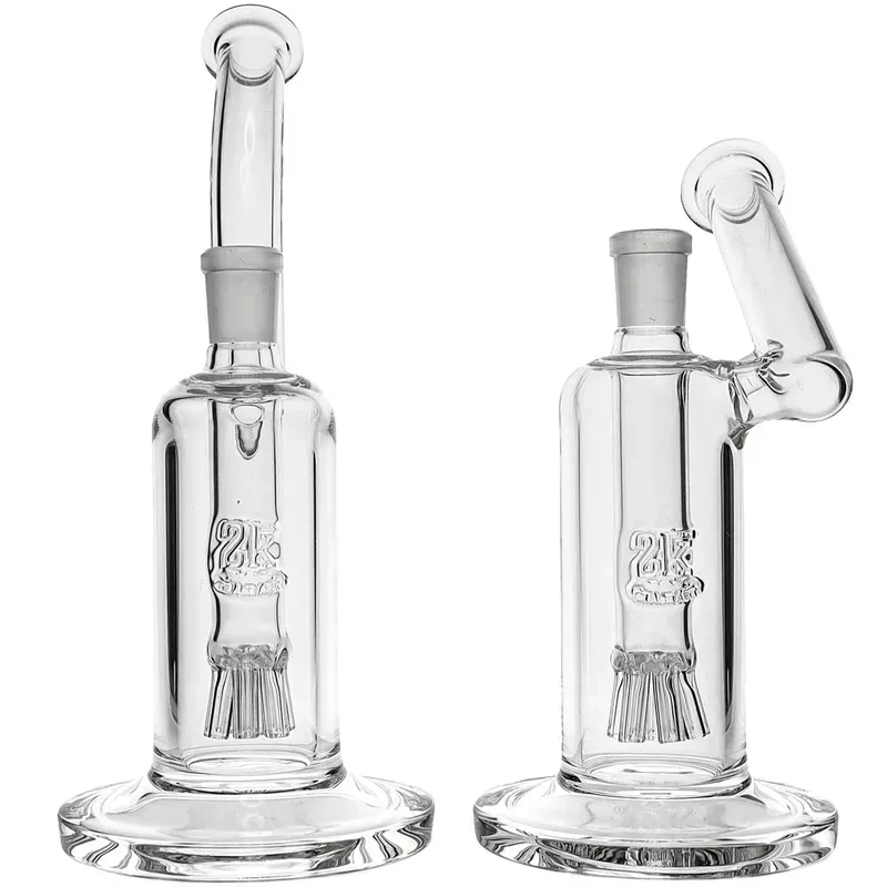 2K Glass 6-Arm Tree Perc Bubbler Bong