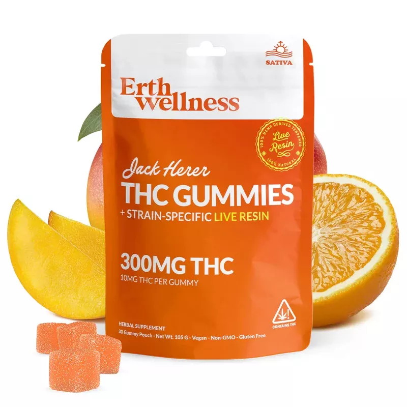 Δ9 THC Gummies – Jack Herer – Live Resin (Sativa) – 300mg