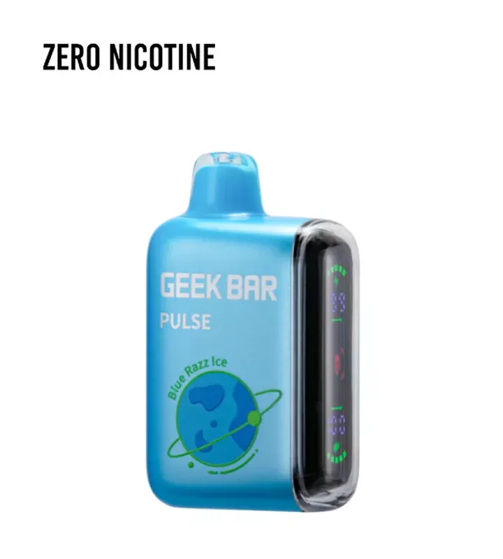 ?️BLUE RAZZ ICE GEEK BAR PULSE (ZERO Nicotine)