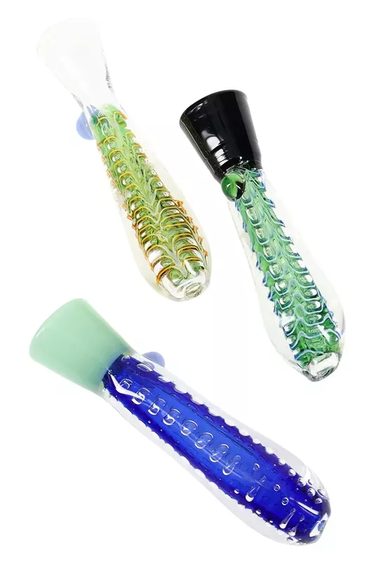 Bubble-Net Glass Chillum – 3.5 ” – Assorted Colors