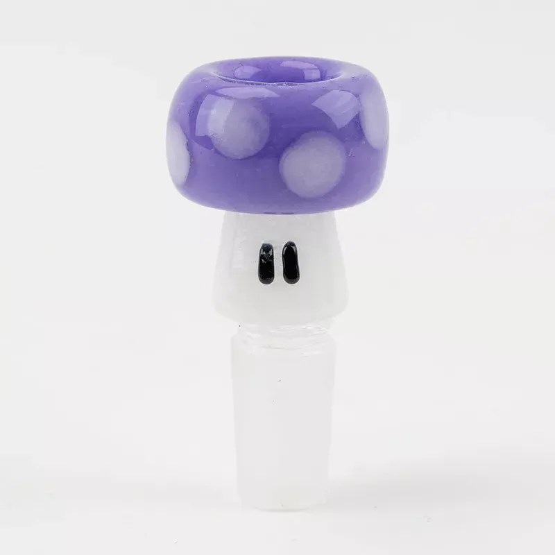 Empire Glassworks Purple Mushroom Bowl Piece
