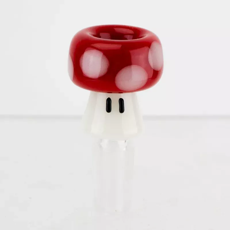 Empire Glassworks Red Mushroom Bowl Piece