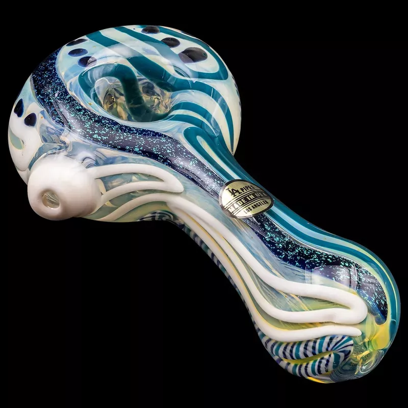 “Pancake ” Dichroic Color-Changing Spoon Glass Pipe