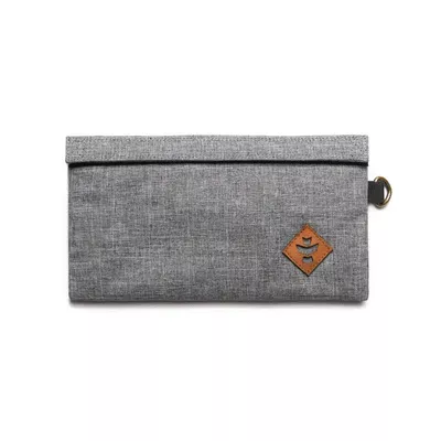 Revelry The Confidant – Smell Proof Stash Bag – Crosshatch Grey