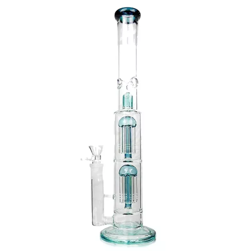 Straight Twin Tree Perc Bong – 16in