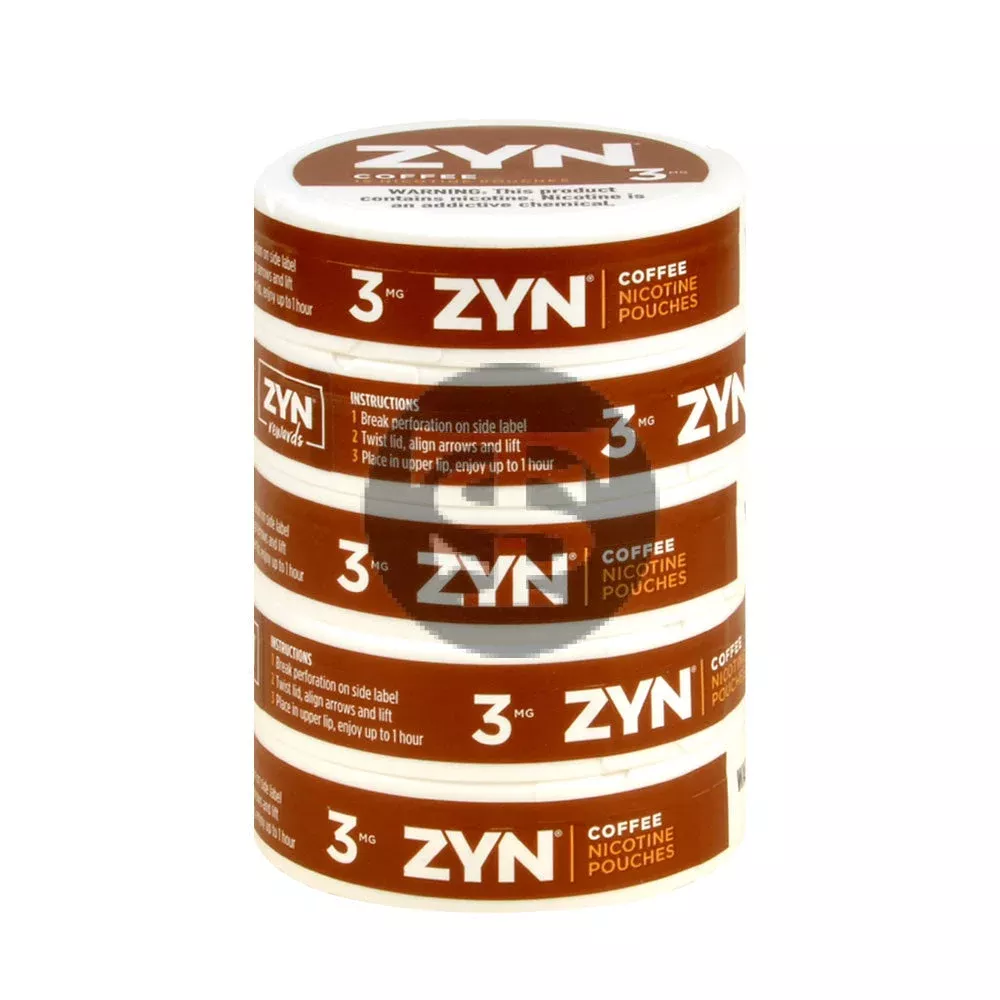 Zyn Nicotine pouches 3mg Coffee, 5 cans